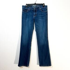 Rock 47 Wrangler Jeans Womens 33x31 Western Y2K Cowgirl Rodeo Ultra Low Rise